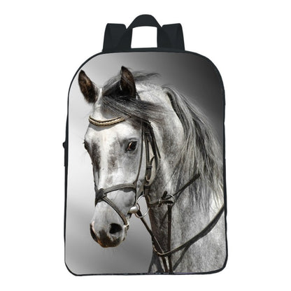 12 inch digital printing animal horse backpack