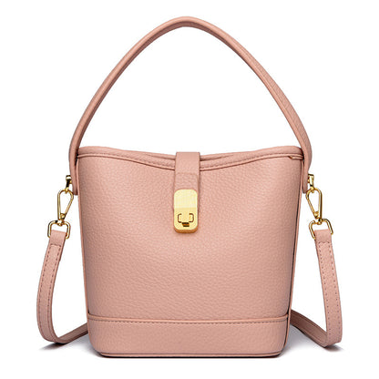 Fashionable Minimalist Multi-layer Single Shoulder Bag Niche Versatile Soft Leather