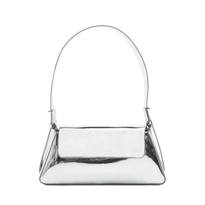 Solid-color Soft-texture Versatile Crossbody Underarm Baguette Trendy Mini Bag