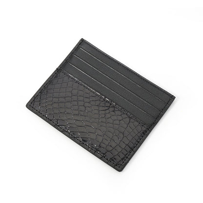 multiple card slots genuine leather ultra thin card holder wallet