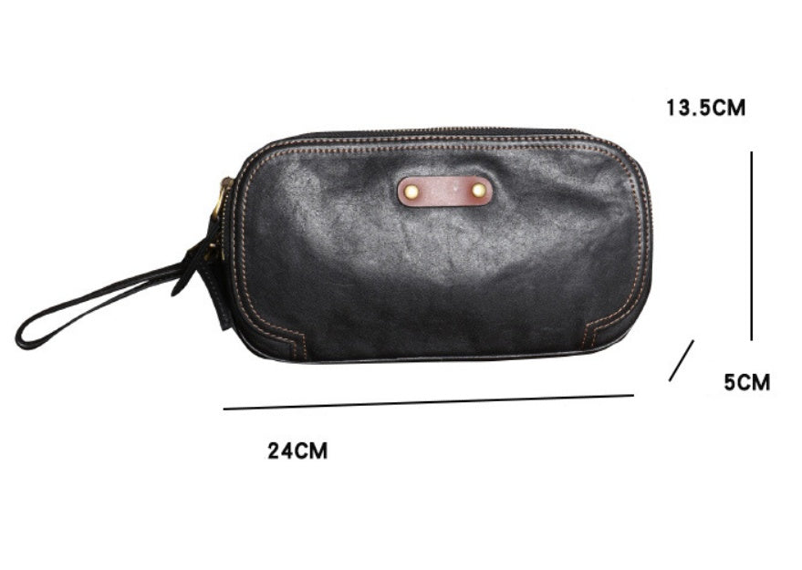 mens multi functional small bag cowhide fanny pack one shoulder cross body