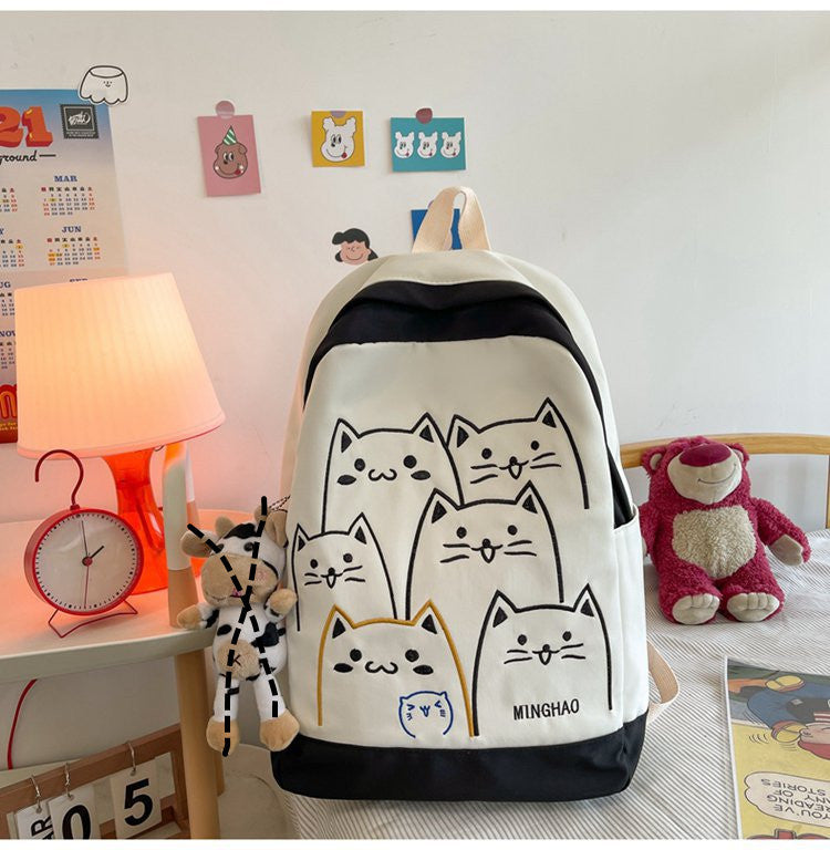 korean version of high junior high school students backpack