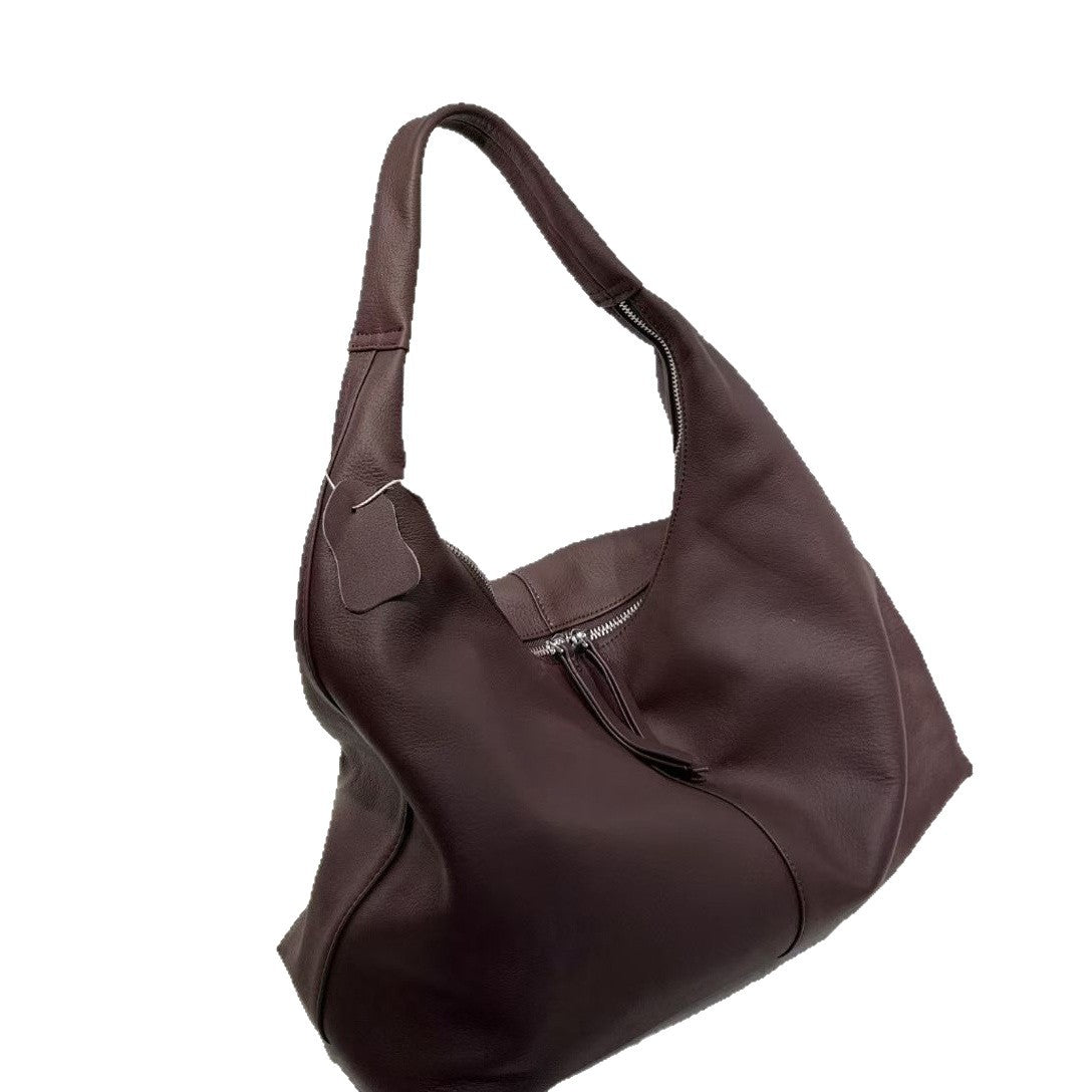 Top-grain Leather New Large-capacity Tote Bag