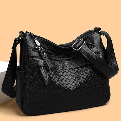 Women's Multi-Layer, High-Capacity, Soft Leather Versatile Crossbody Bag