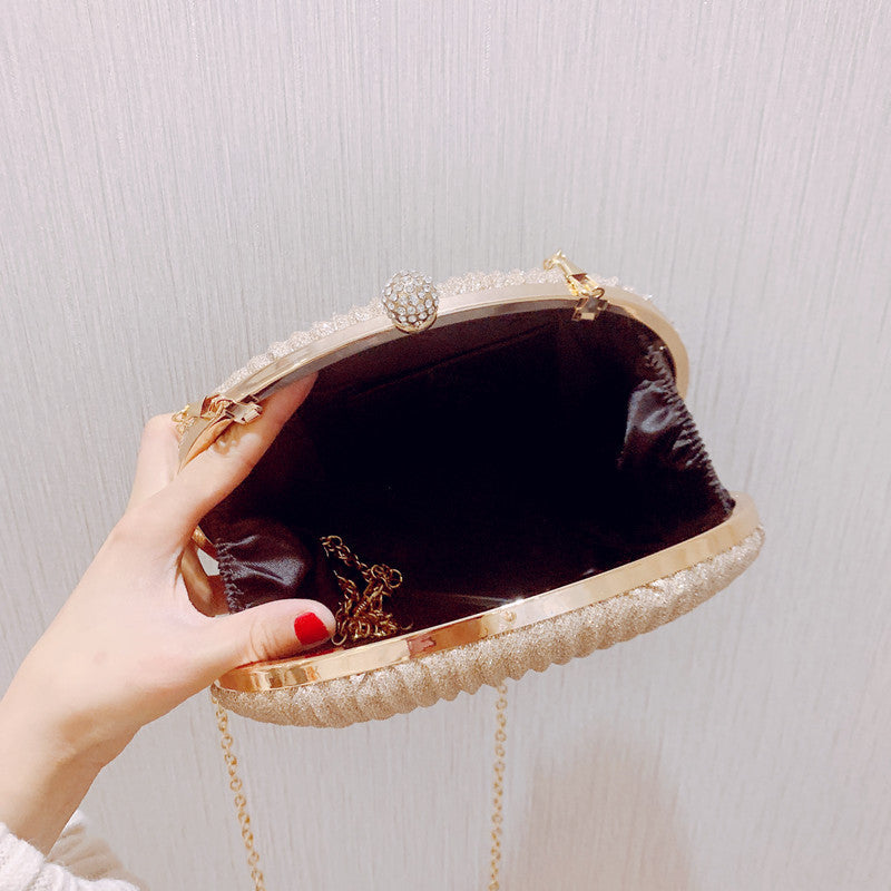 womens dinner creative style shell clutch shoulder cosmetic bag