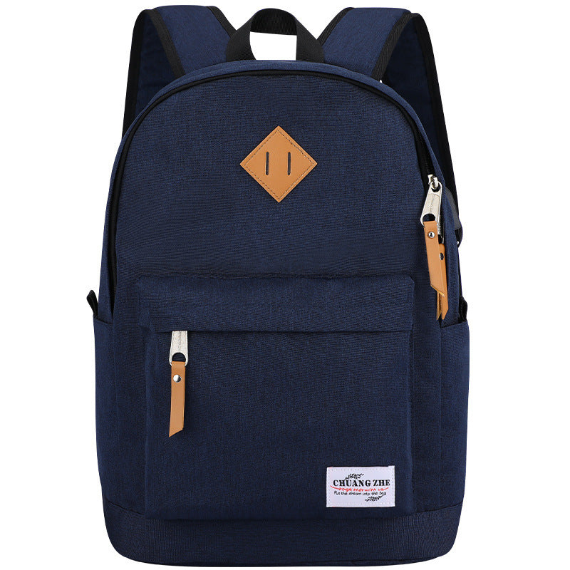 straight hair junior high school student backpack