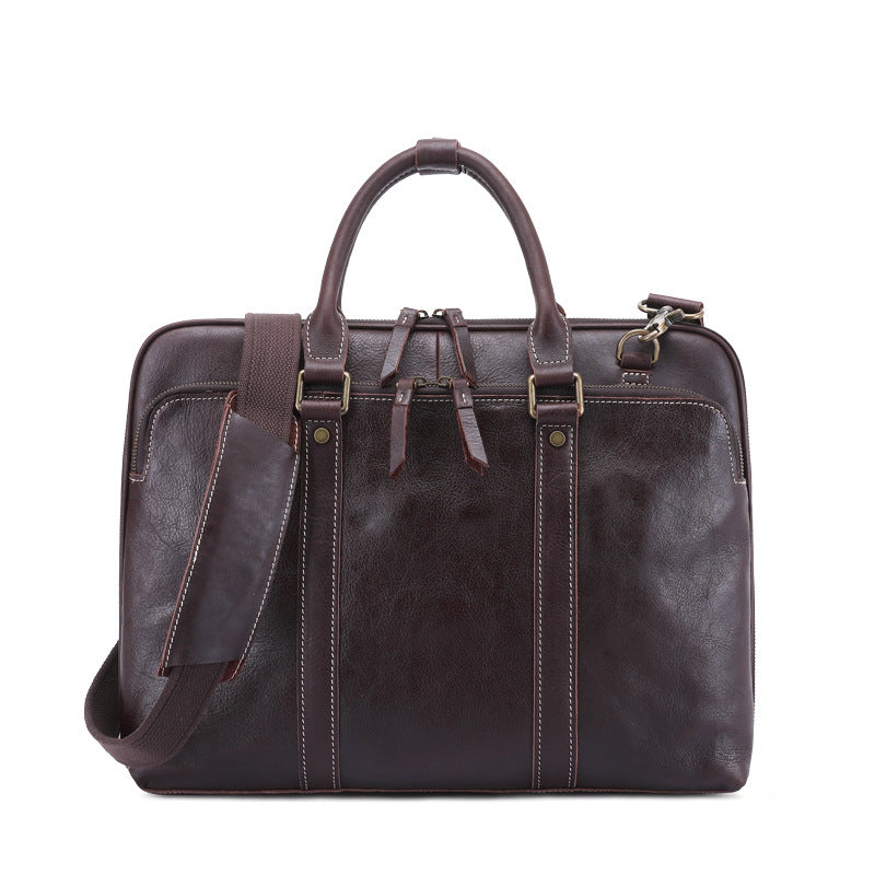 mens handbag leather briefcase shoulder crossbody