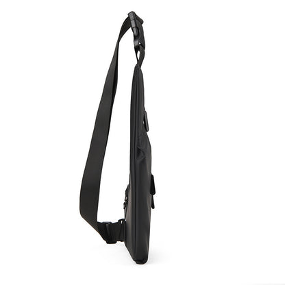 close fitting triangle bag casual derm mens crossbody casual chest bag