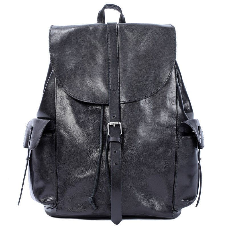 top leather backpack large capacity