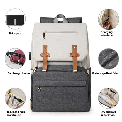 multi functional mummy bag lightweight and large capacity storage bag