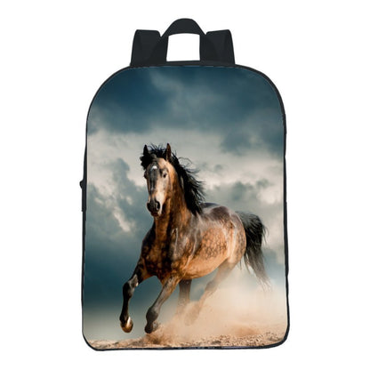 12 inch digital printing animal horse backpack