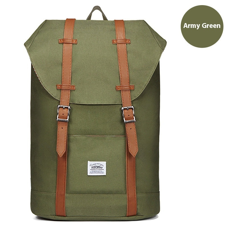 outdoor backpack oxford linen mens and womens college students bag travel mountaineering bag backpack