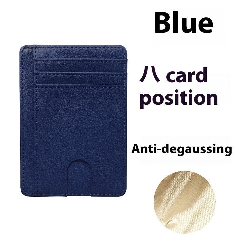 multiple card slots portable pu leather credit card bag card holder