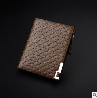 mens wallet short business embossed