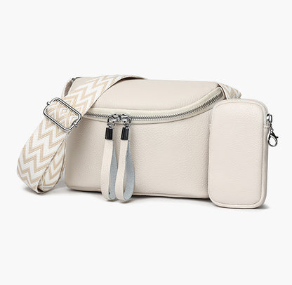 first layer cattlehide leather fashion shoulder messenger bag for women