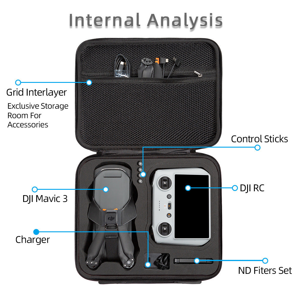 suitable for da jiang yu 3 suitcase mavic 3 classic storage box