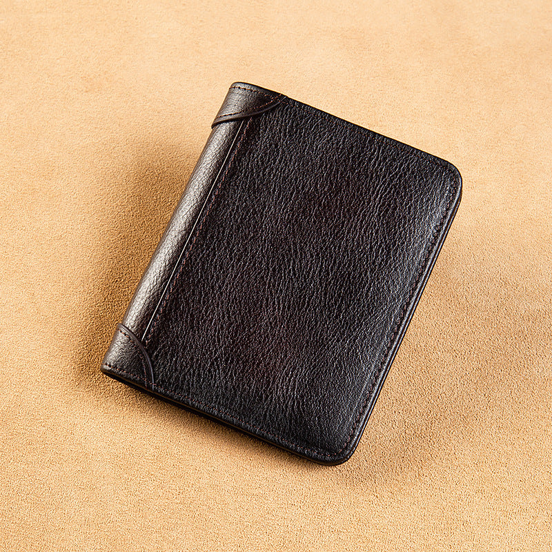all in one short money leather ultra thin mens wallet
