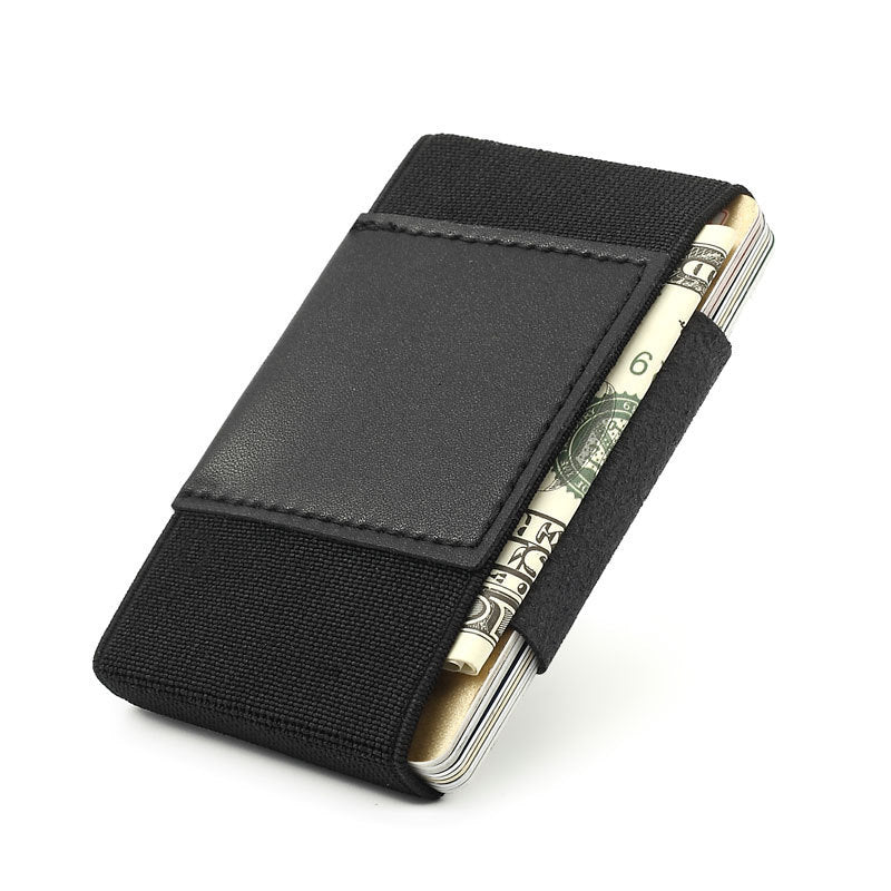 minimalist ultra thin wallet credit card case elastic band