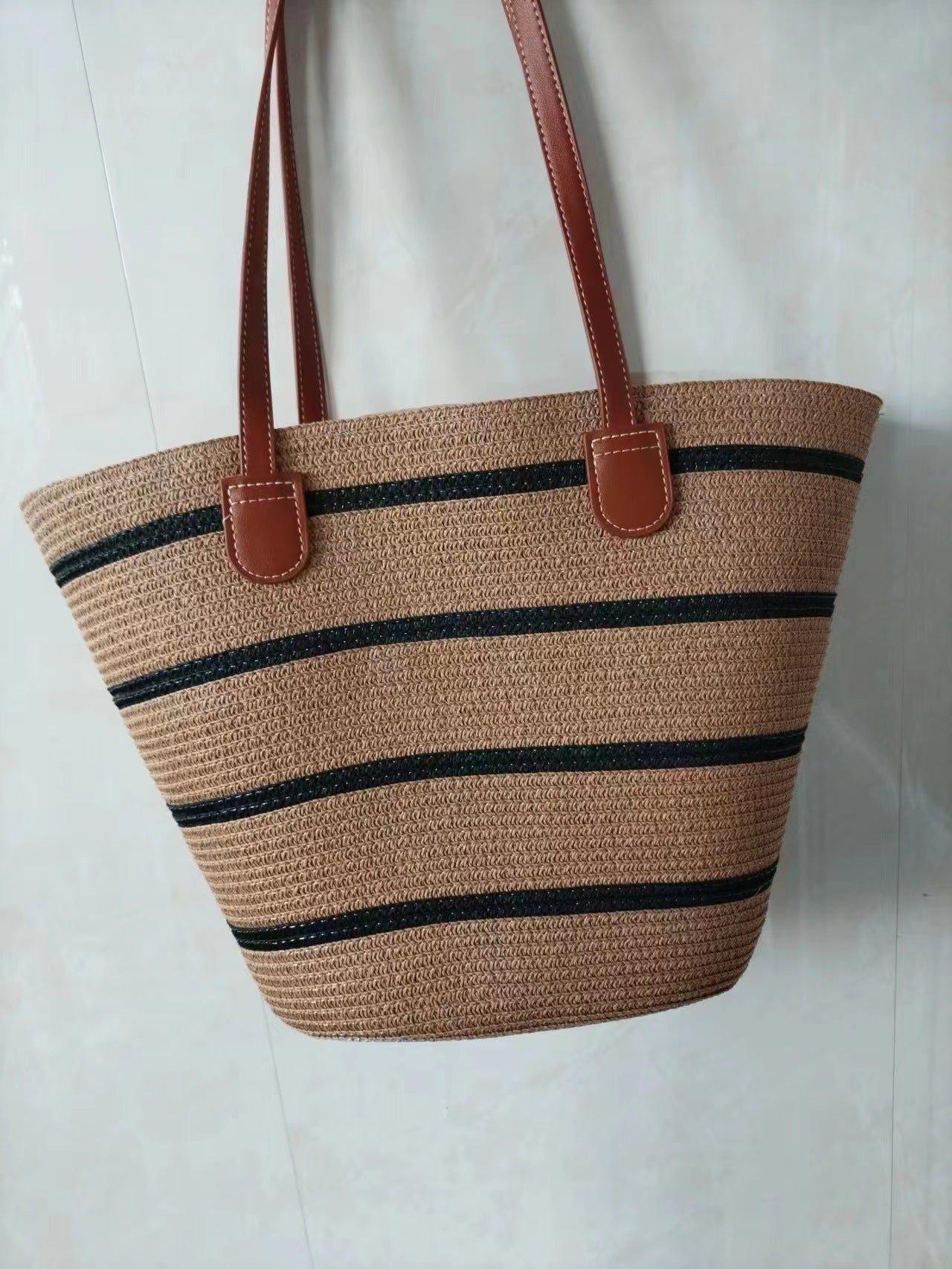 all matching straw mori style woven bag ins