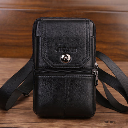 mobile phone bag waist bag cowhide backpack small bag