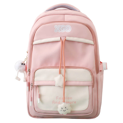 mens and womens same fashion all match backpack large capacity