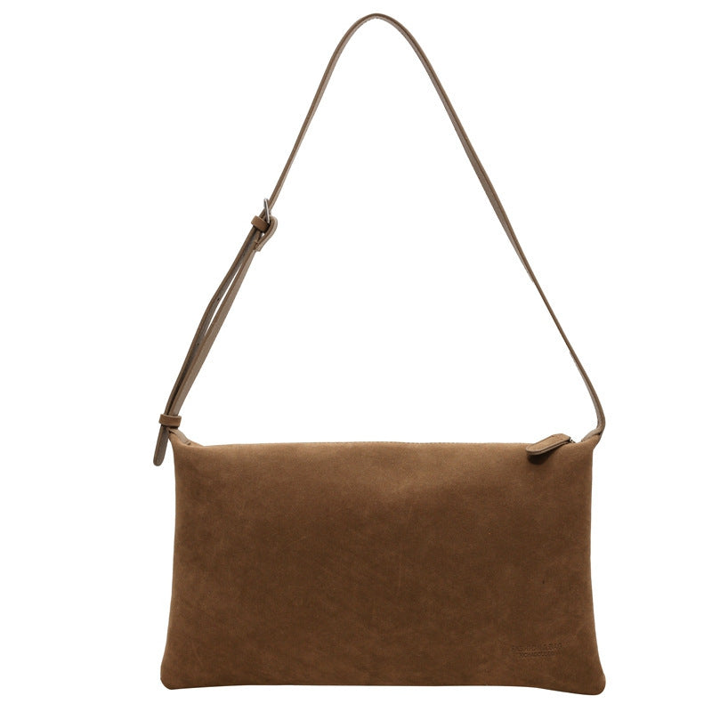 vintage suede niche bag for women