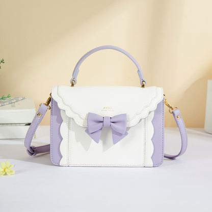 womens fashion new bow style small square bag