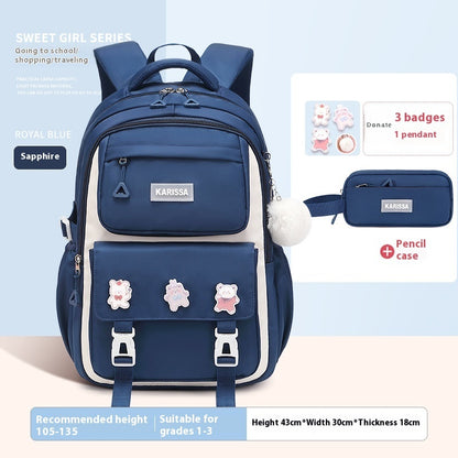 childrens oxford cloth splash proof backpack