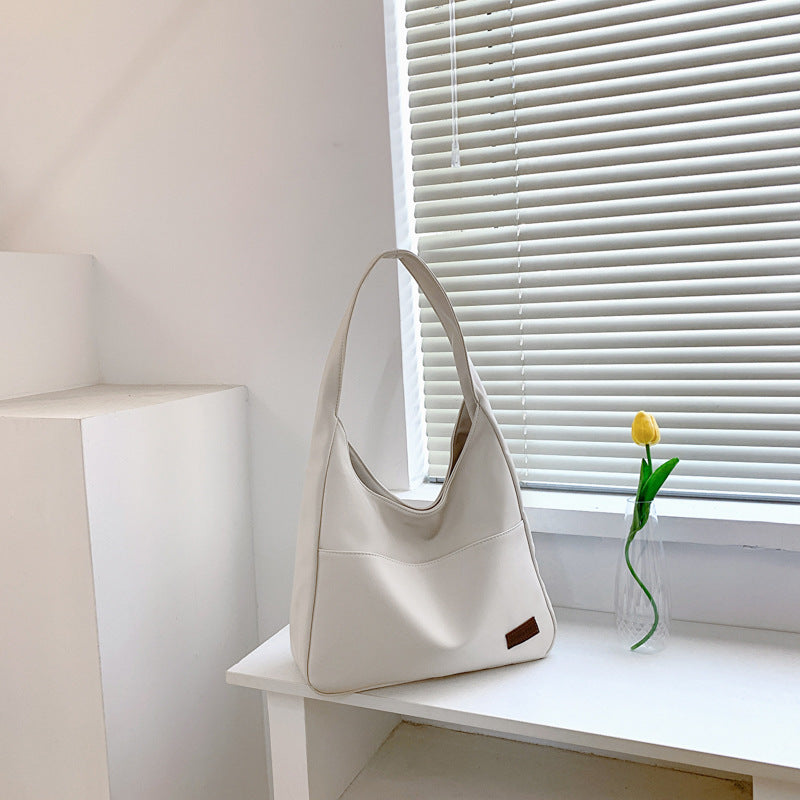 womens fashion simple large capacity retro shoulder bag