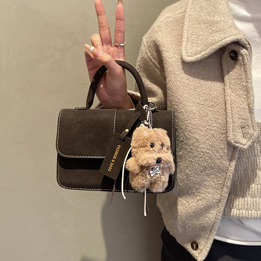 Small Matte Handheld Square Bag A Versatile Casual Crossbody Or Shoulder Bag That Pairs Effortlessly With Any Outfit