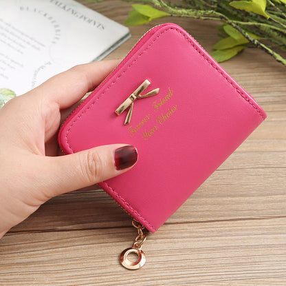 womens zipper short coin purse