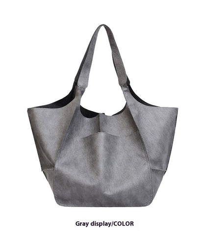 Women's Fashionable Simple Soft Leather Large Capacity Handbag