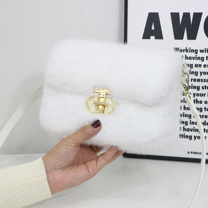 female autumnwinter bag plush crossbody bag