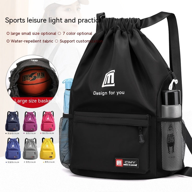 travel backpack womens large capacity travel exercise bag drawstring bag drawstring bag oxford waterproof