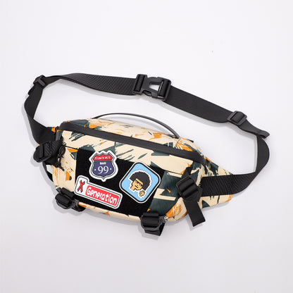 outdoor cycling chest bag camouflage pattern