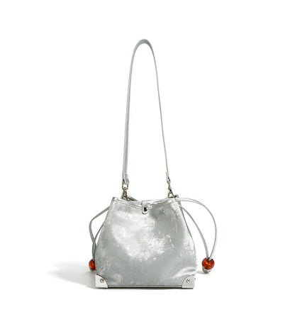 new chinese satin leather one shoulder crossbody