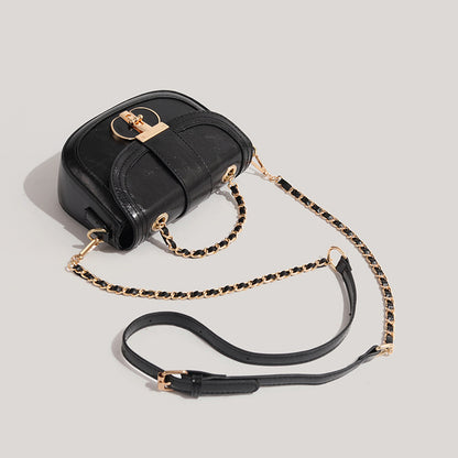 saddle crossbody bag chain all match