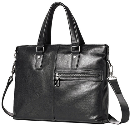 mens bag leather portable business leisure