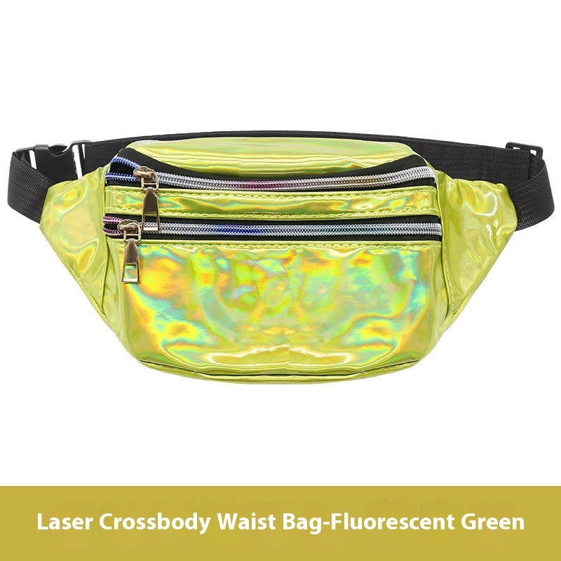 outdoor mens and womens waist pack sports fitness 7 color laser