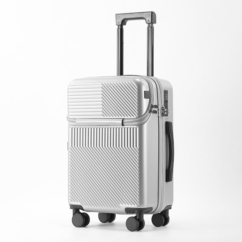 us multi functional front fastening luggage large capacity