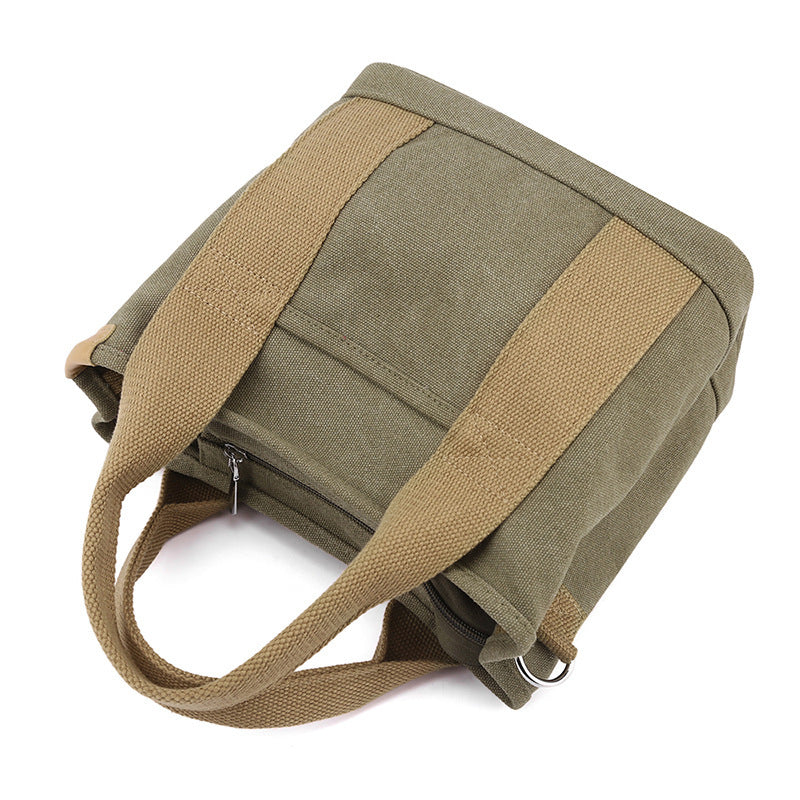 trendy all match simple fashion korean style large capacity commute leisure canvas bag