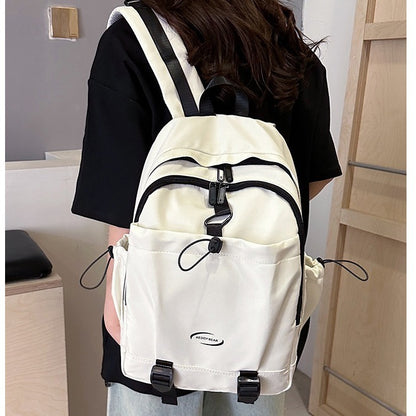 printed backpack fashion campus class school bag