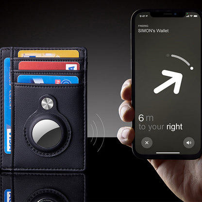 airtag wallet anti theft bullet