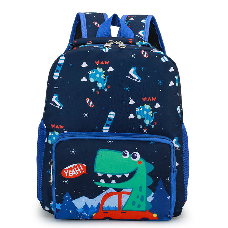 childrens bag cute dinosaur kindergarten cartoon print male and female baby backpack