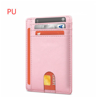 card holder leather foreign trade men rfid anti theft swiping european and american card holder male amazon hot products card holder