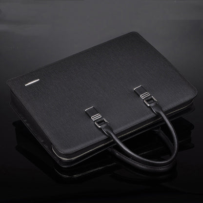 handbagmens business multi compartment combination lock briefcase