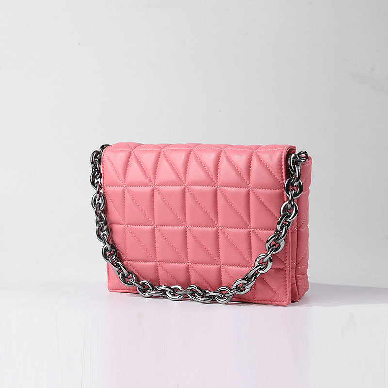 lingge small bag trendy one shoulder crossbody quilted