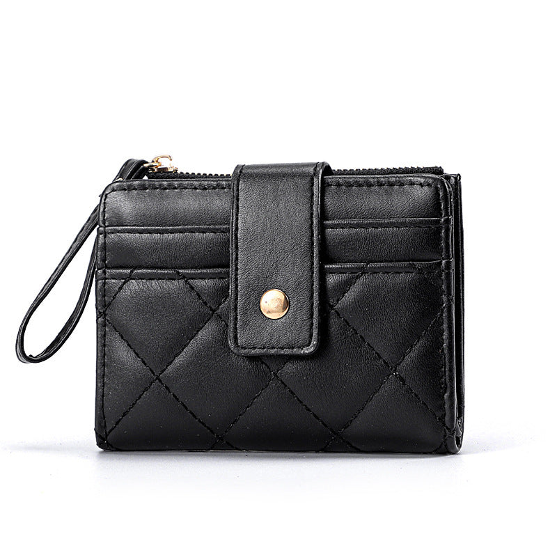 simple and niche womens short wallet