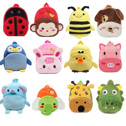 lovable 1 2 year old boys and girls small books to prevent loss of cartoon plush bag baby traction rope one piece