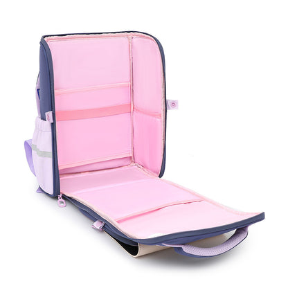 One Piece Dropshipping Primary School Student Schoolbag Boys And Girls Burden Reduction Spine Protection